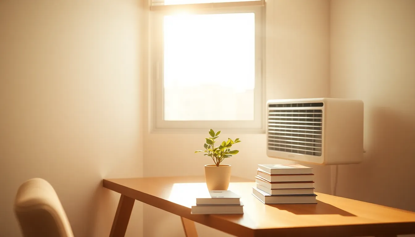 시원한 에어컨 바람을 즐기는 모습