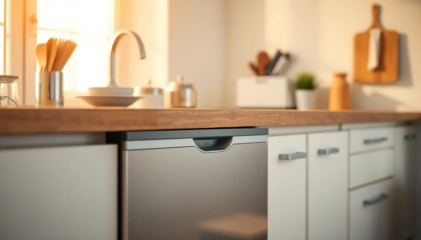 1인 가구 식기세척기로 깔끔해진 주방 이미지