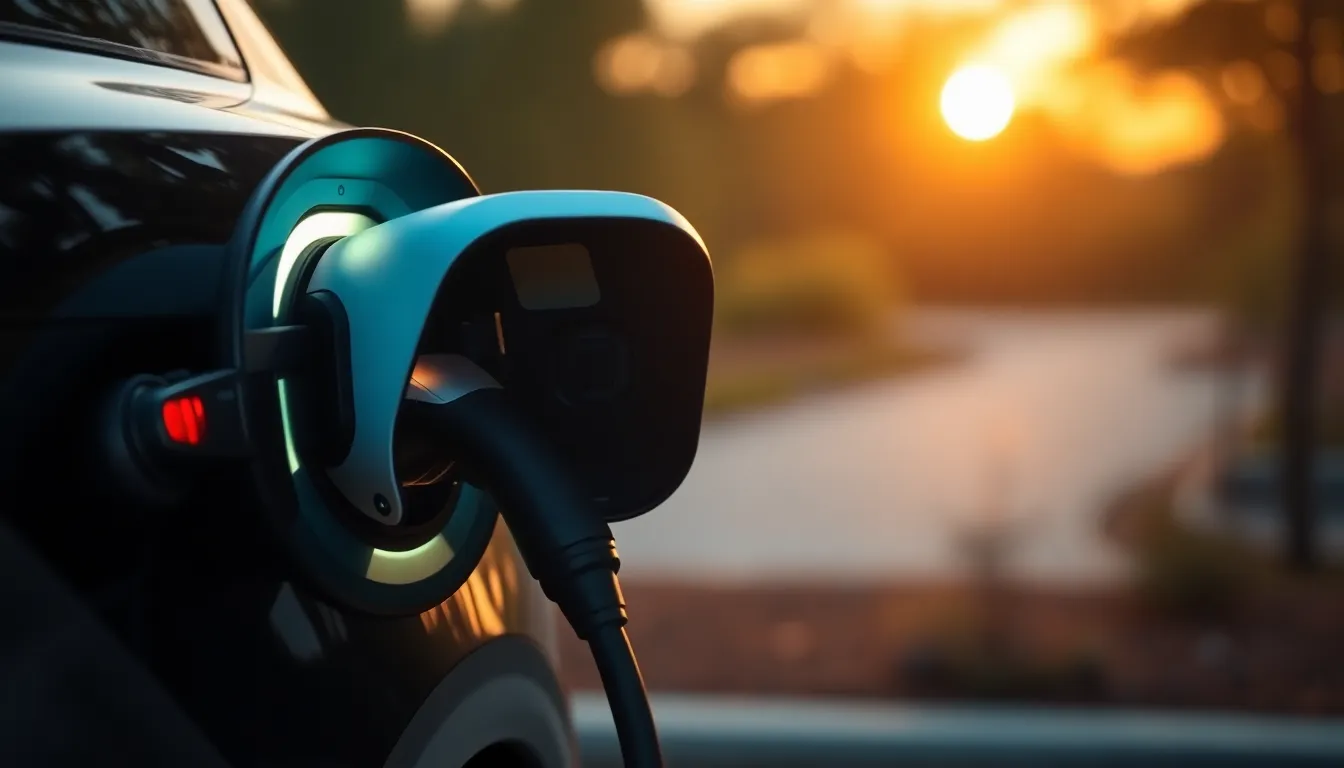 스마트 전기차 충전소 이미지