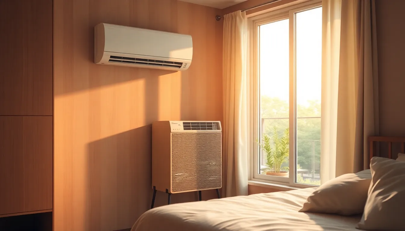 시원하고 쾌적한 실내 공간을 보여주는 에어컨 이미지