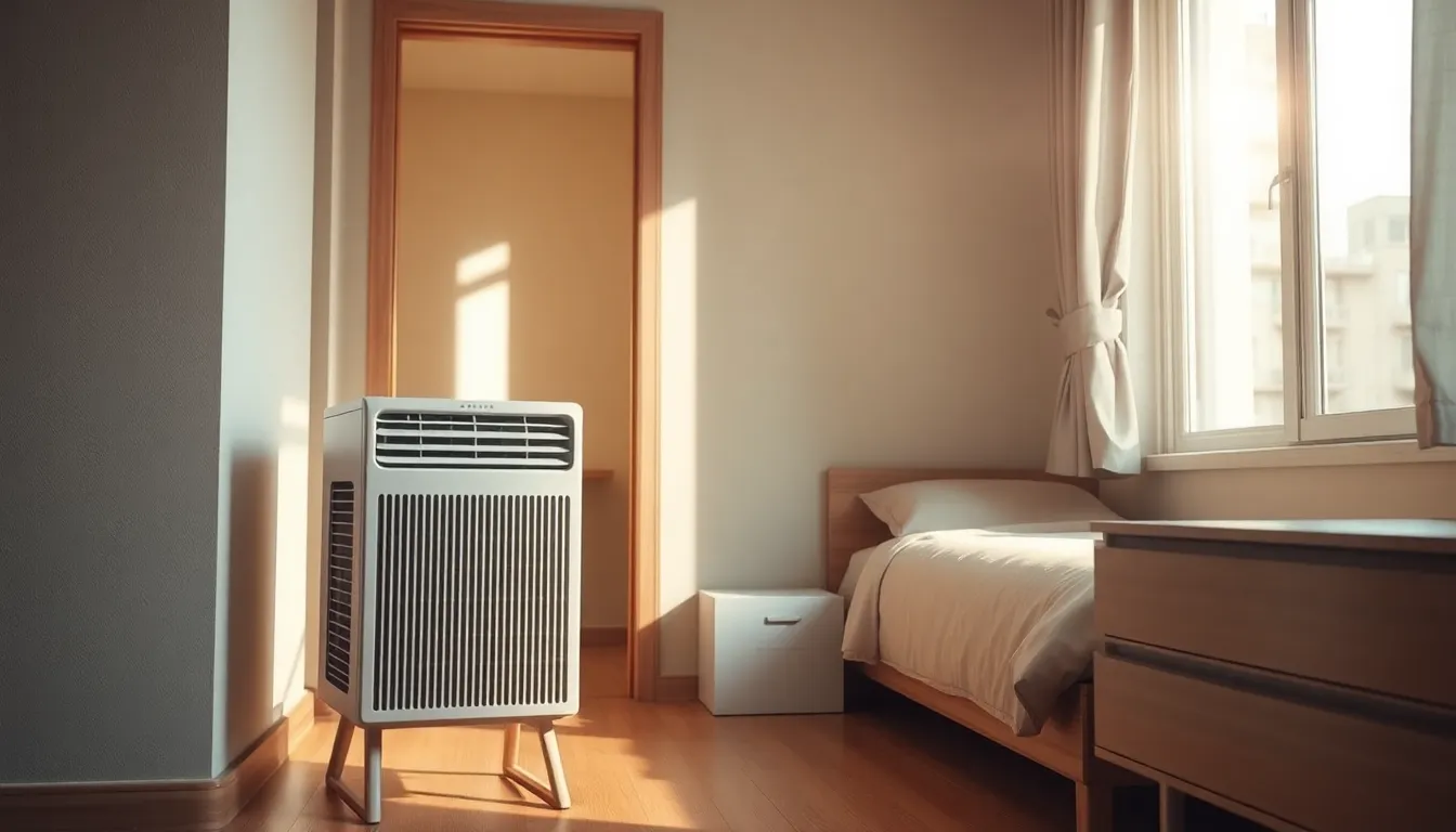 시원한 에어컨 바람이 나오는 모습