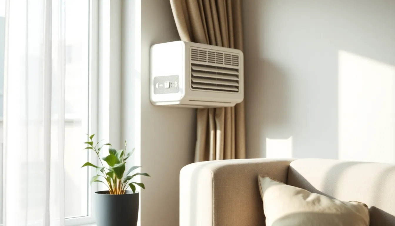 시원한 원룸 실내에서 쉬고 있는 사람